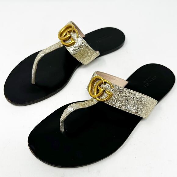 Gucci Marmont GG Thong Sandals EU 38 - Picture 1 of 9